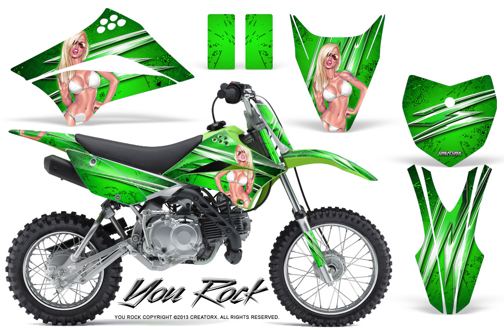 Kawasaki KLX 110L 10-11 You Rock Green